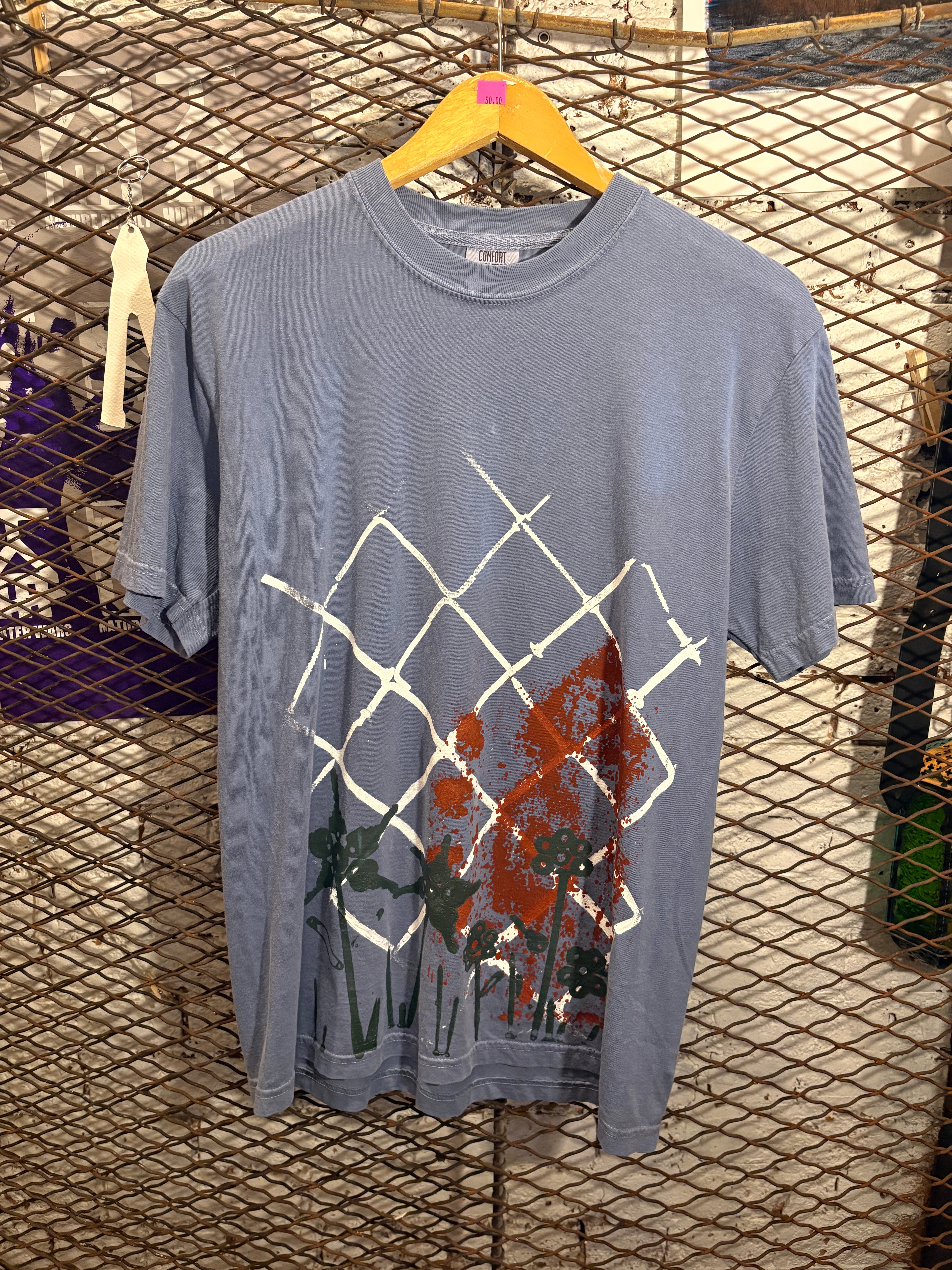 Industrial Garden with Hydrant and Chain-link Shirt (Size M)