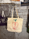 Apple W/ Keyhole Tote Bag (Pink)