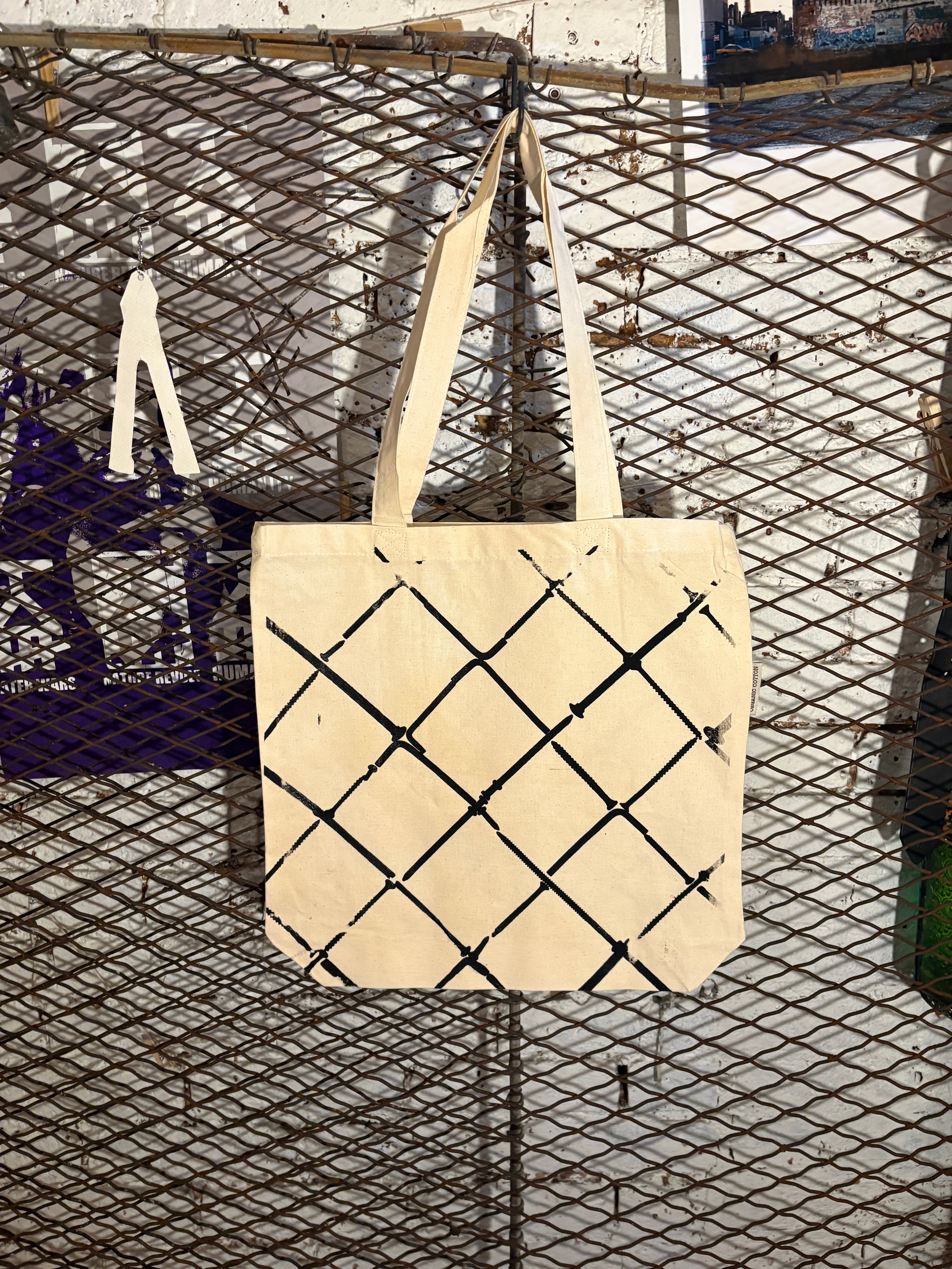 Chain link Tote Bag (Black)
