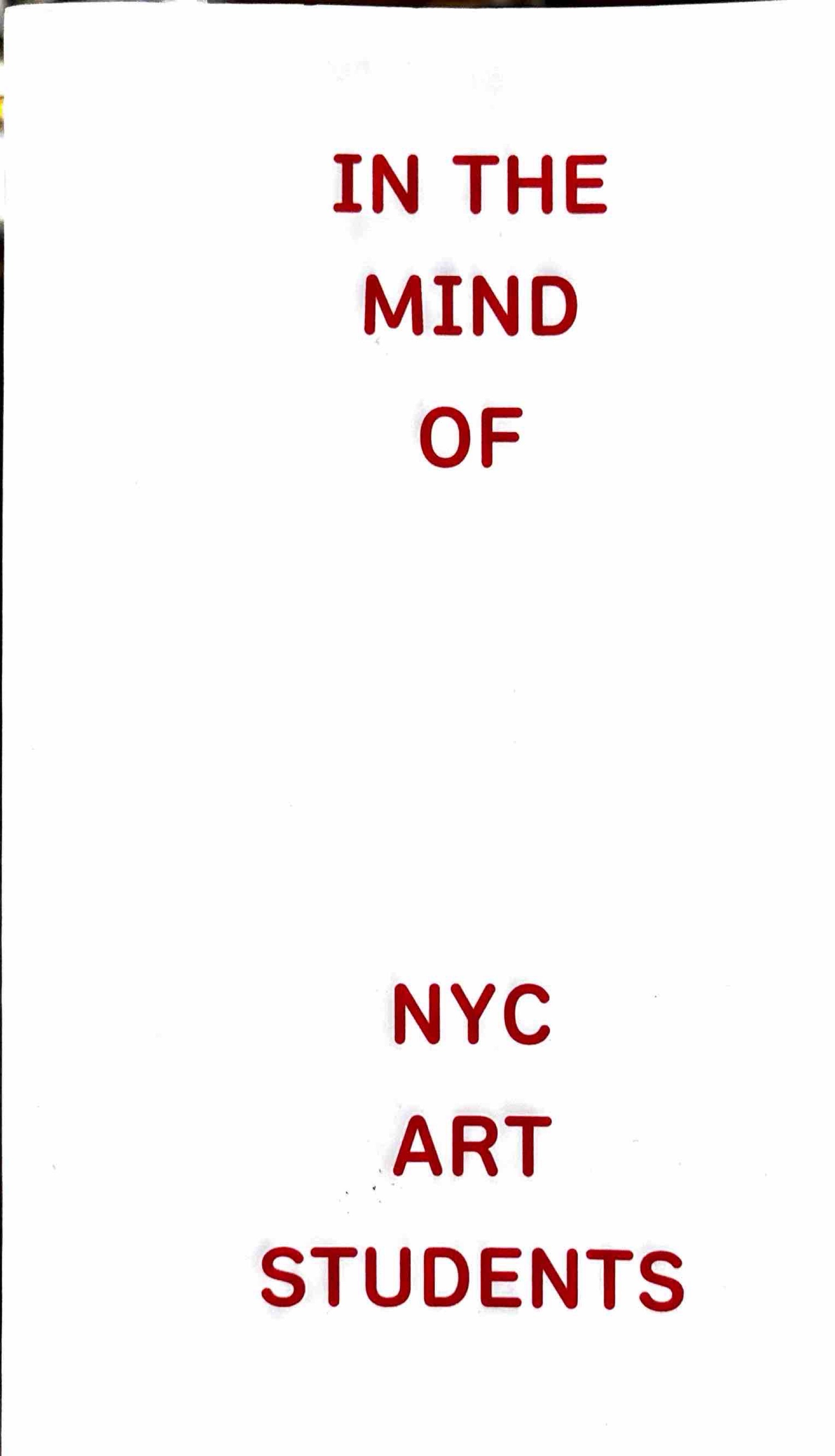In the Mind of NYC Art Students