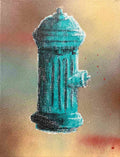 "Foggy Teal Hydrant" - ZABEL