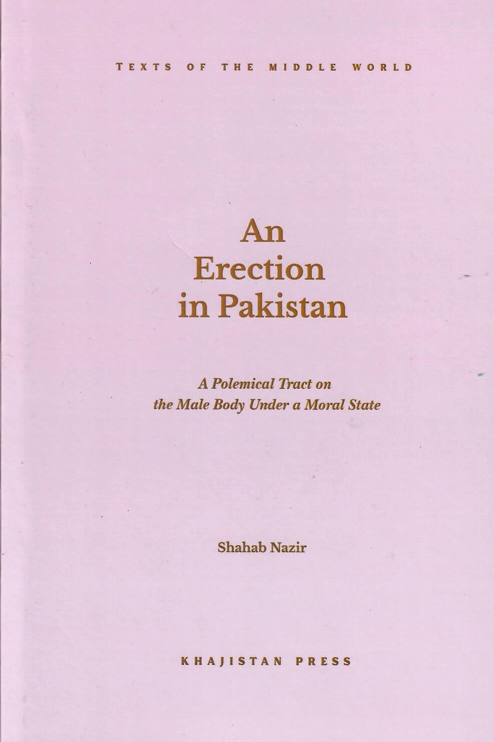 An Erection in Pakistan: A Polemical Tract on the Male Body Under a Moral State - Shahab Nazir