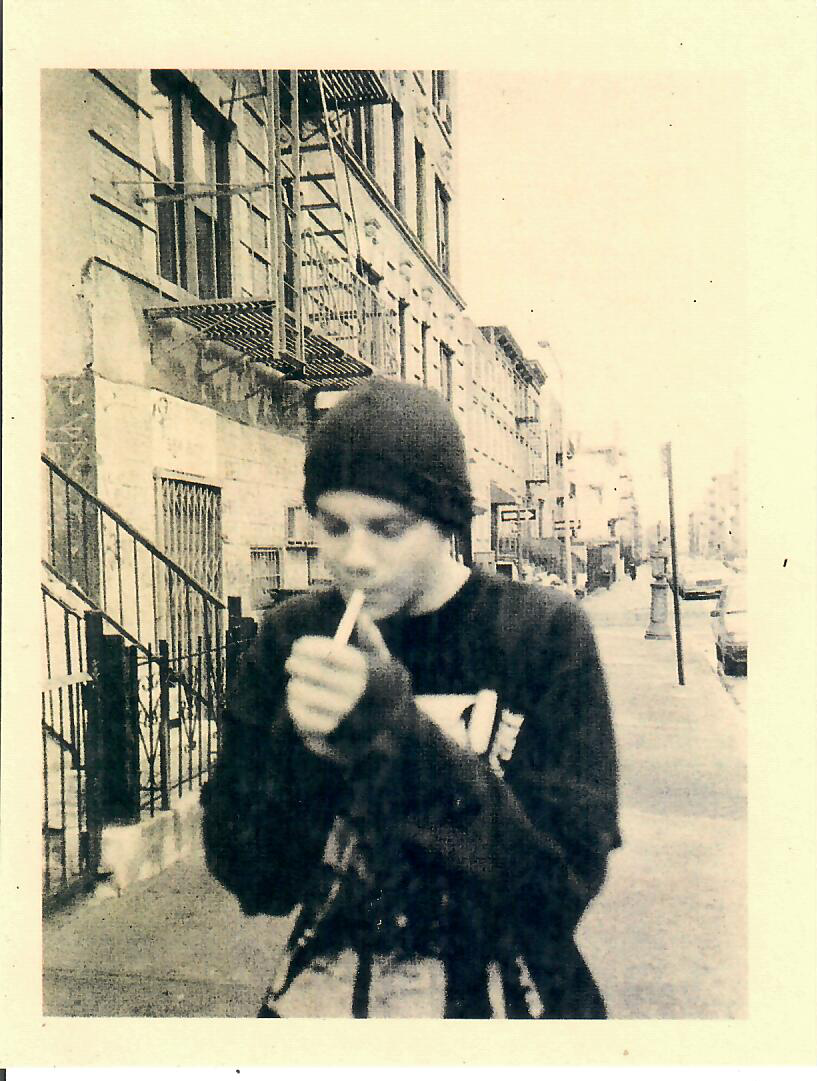 Boy Smoking Cigarette Postcard